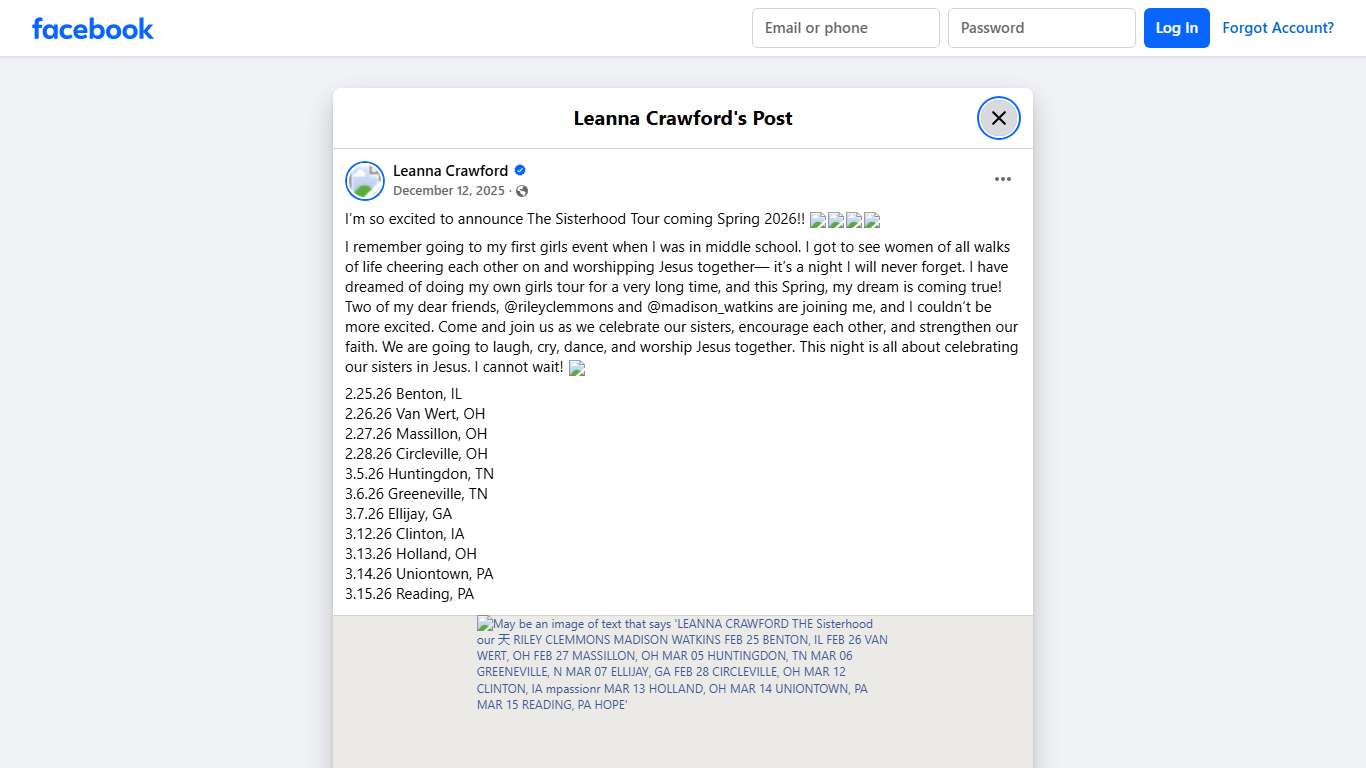 Leanna Crawford - I’m so excited to announce The... Facebook